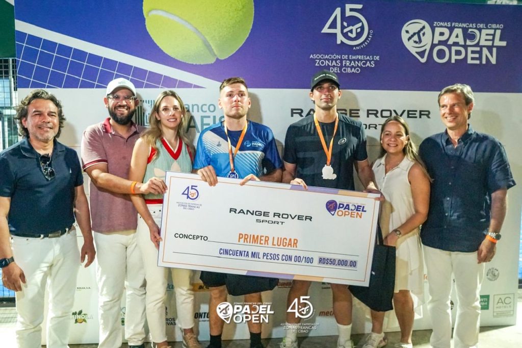 Zonas Francas del Cibao Padel Open con 250 jugadores y mas de 1000 espectadores