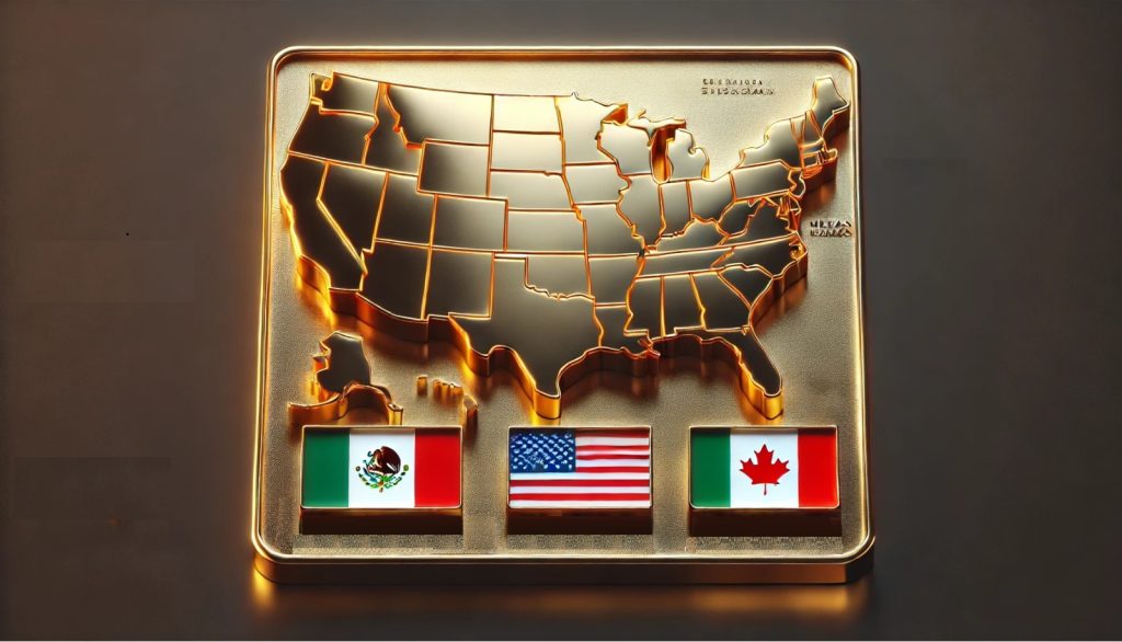 estados unidos mexico y canada Dependencia fronteriza