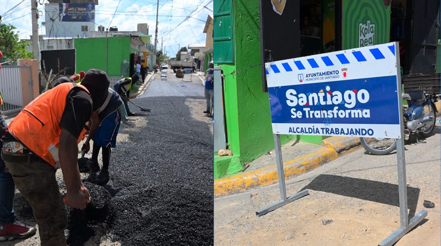 asfaltado de la Alcaldia Llevan soluciones donde otros no llegaron