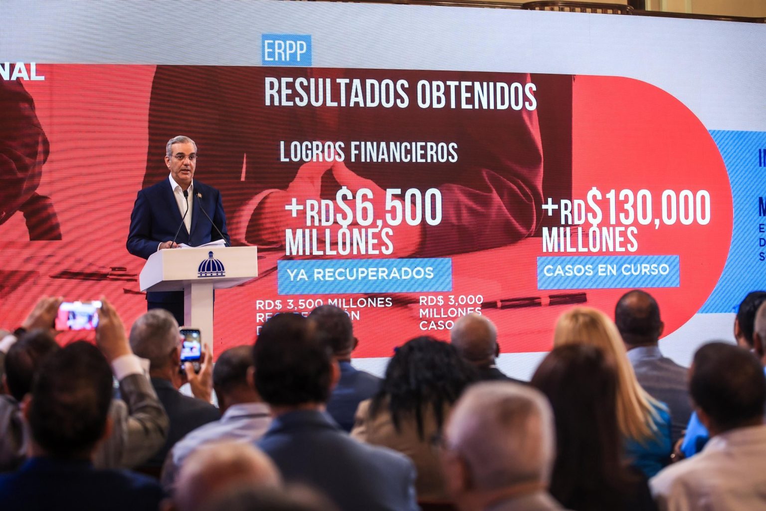 Abinader refuerza lucha contra la corrupcion con recuperacion historica de fondos