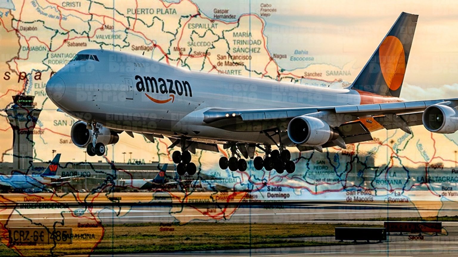 Amazon inicia operaciones diarias de carga aerea en Santo Domingo