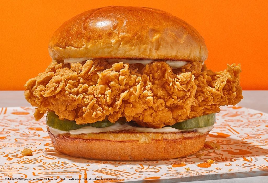 Chicken Sandwich Popeyes eljacaguero