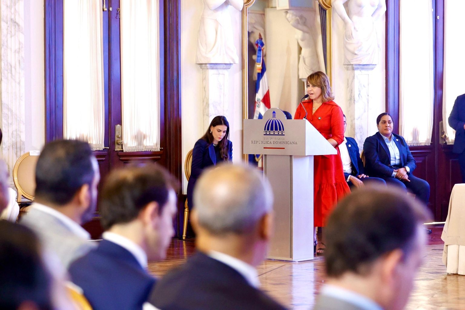 Rosanna Ruiz durante la presentacion de acciones de la Estrategia Meta RD 2036