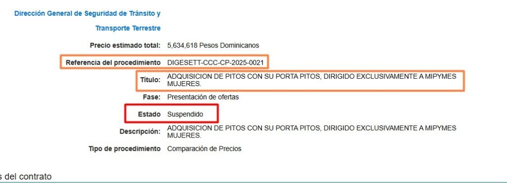 Captura de suspension de proceso en el SECP