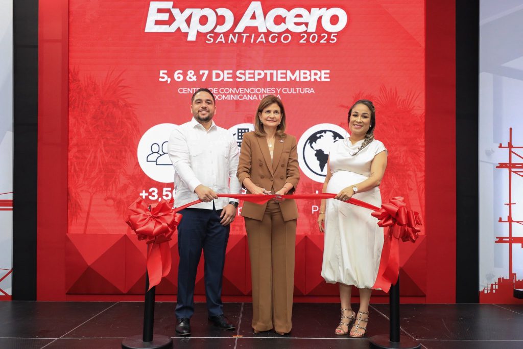 Expo Acero 2025 abre en Santiago con 103 empresas de 11 países y la participación de Raquel Peña Expo Acero 2025 abre en Santiago con 103 empresas de 11 paises y la participacion de Raquel Pena