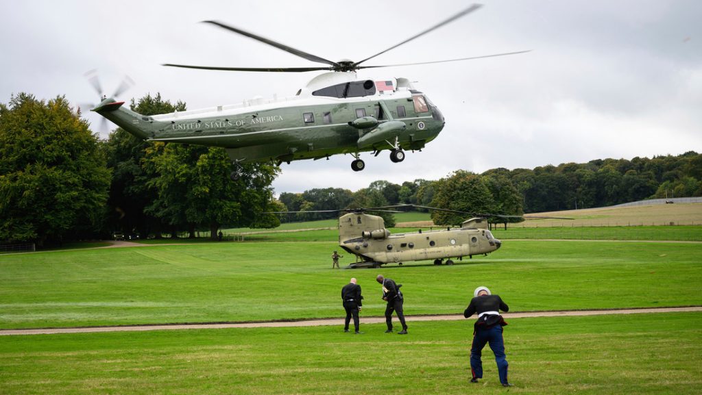 Helicoptero con Donald y Melania Trump a bordo sufre un fallo en pleno vuelo