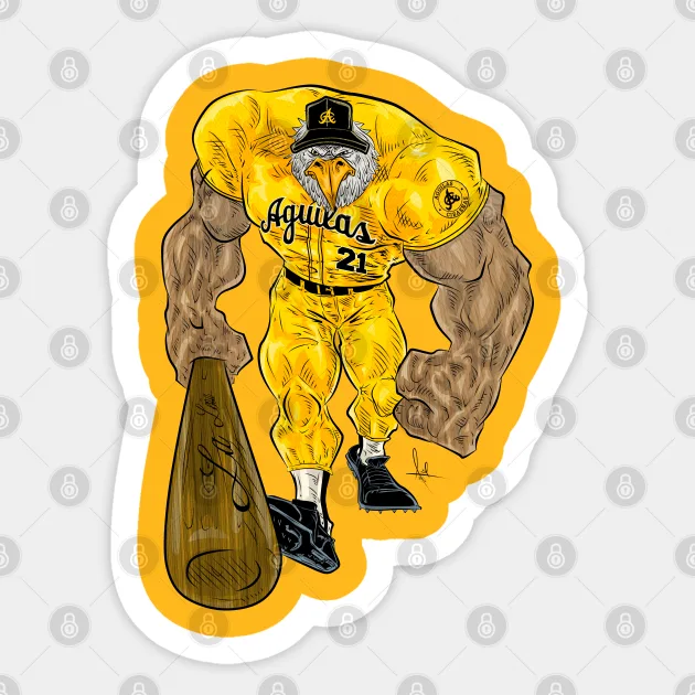Pica y se Extiende Sticker Aguilas Cibaenas