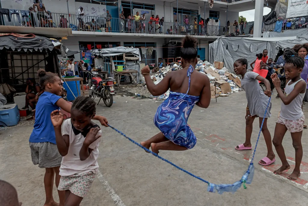 Haiti el pasado septiembre. El plantel se utiliza como refugio para personas desplazadas por la violencia