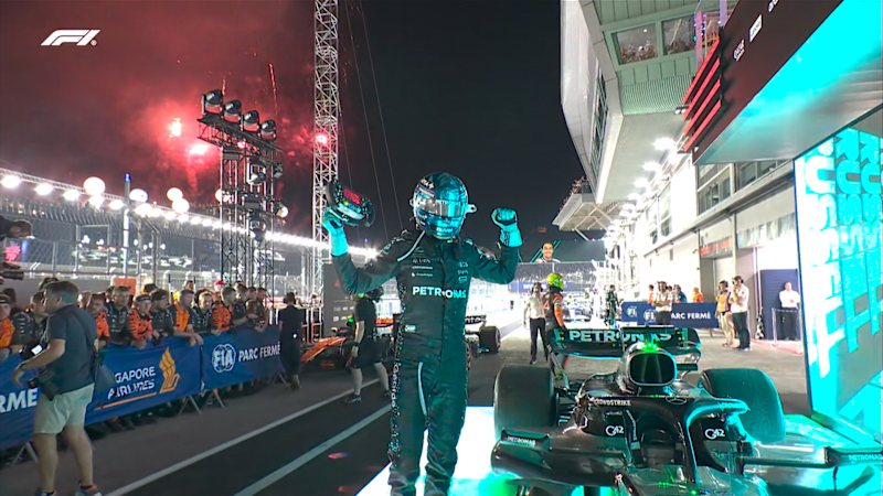 Russell reina en Singapur y Verstappen bate a los McLaren eljacaguero