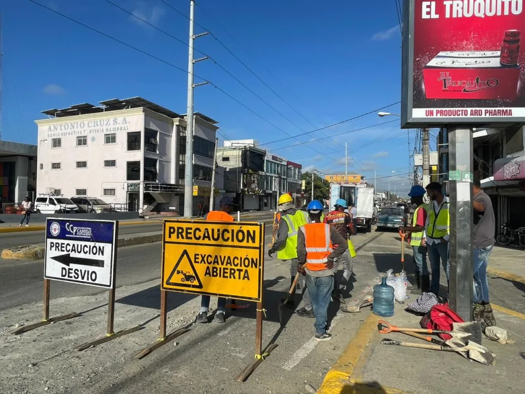 CORAASAN logra un 60 de ejecucion en el colector sanitario que beneficiara