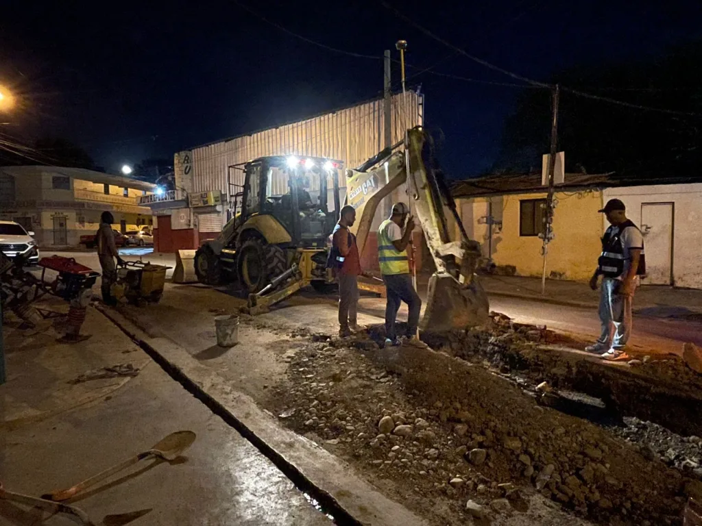 Coraasan acelera construcción del colector de aguas residuales La Piña Coraasan acelera construccion del colector de aguas residuales La Pina