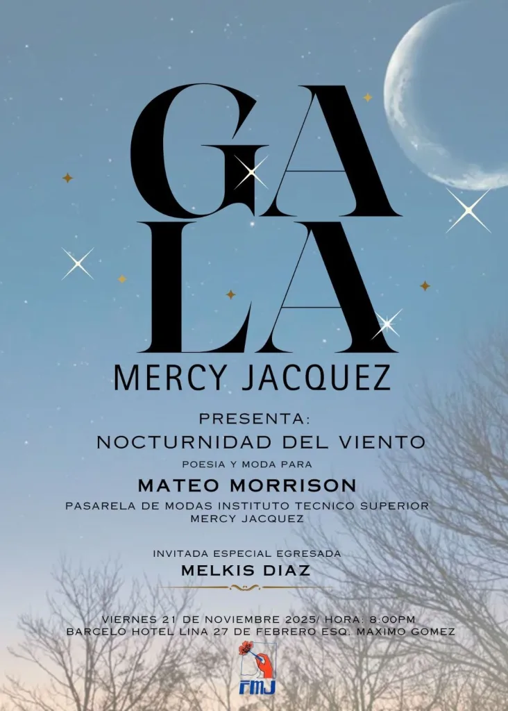 Gala Mercy Jácquez fusionará poesía y moda en una noche a beneficio del talento creativo Gala Mercy Jacquez fusionara poesia y moda en una noche a beneficio del talento