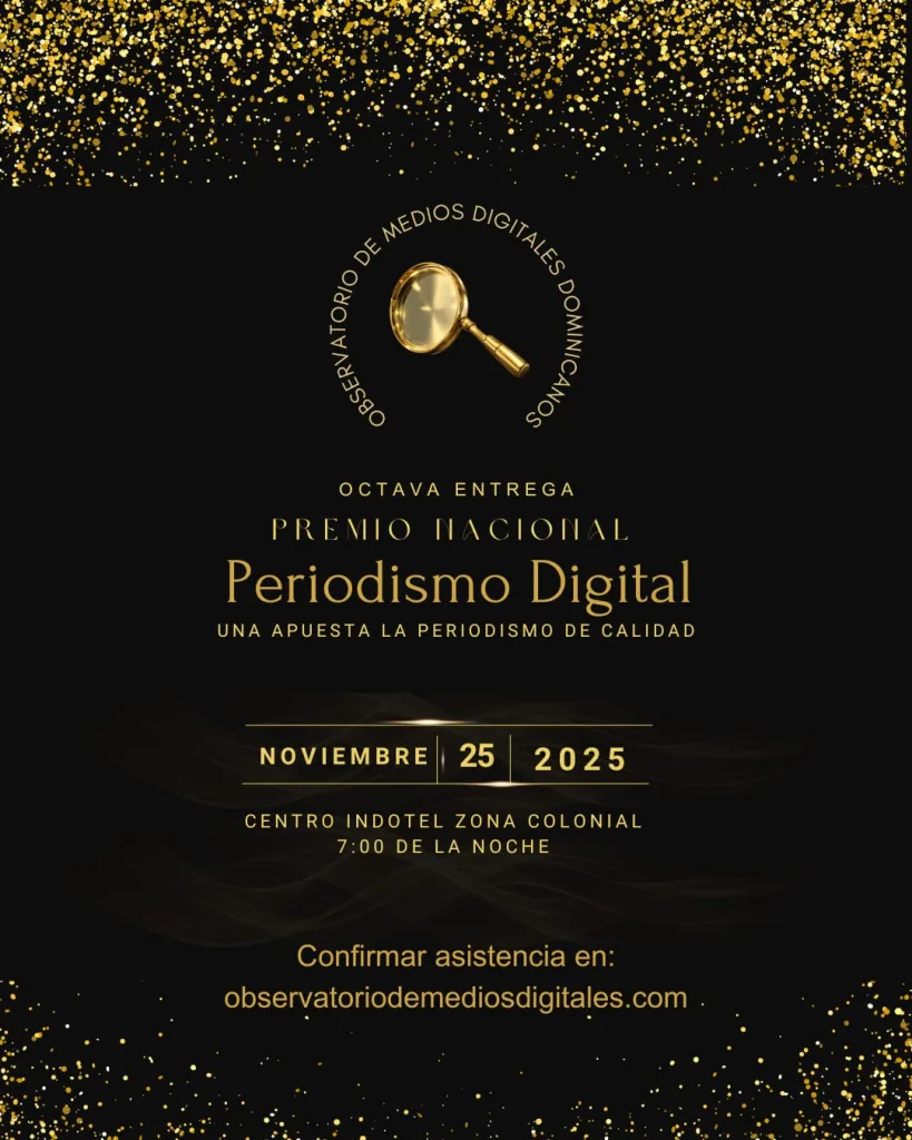 Observatorio revela los nominados al Premio Nacional de Periodismo Digital 2025 Observatorio revela los nominados al Premio Nacional de Periodismo Digital 2025