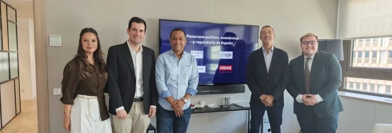 ADOFINTECH posiciona a República Dominicana en el mapa mundial de las fintech Jorge Mancebo durante su visita a Madrid