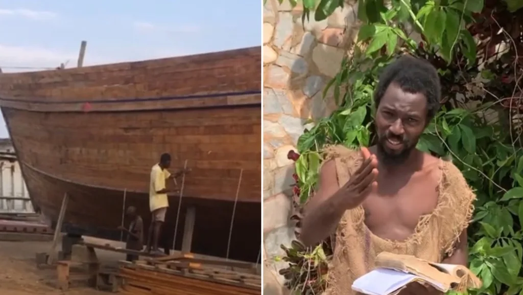 El “Noé” africano construye ocho arcas para salvar a la humanidad de un gran diluvio Noeh