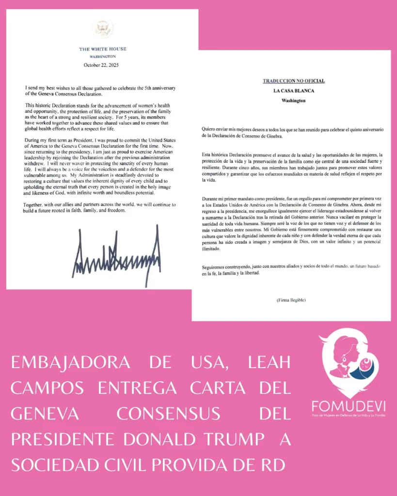 Organizaciones provida se reunen con la embajadora de EE. UU. para dialogar sobre familia valores