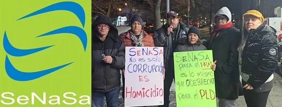 Protestas y condena por caso SeNaSa en RD continúan en NYC Protestas y condenas por caso SeNaSa en RD continuan en NYC