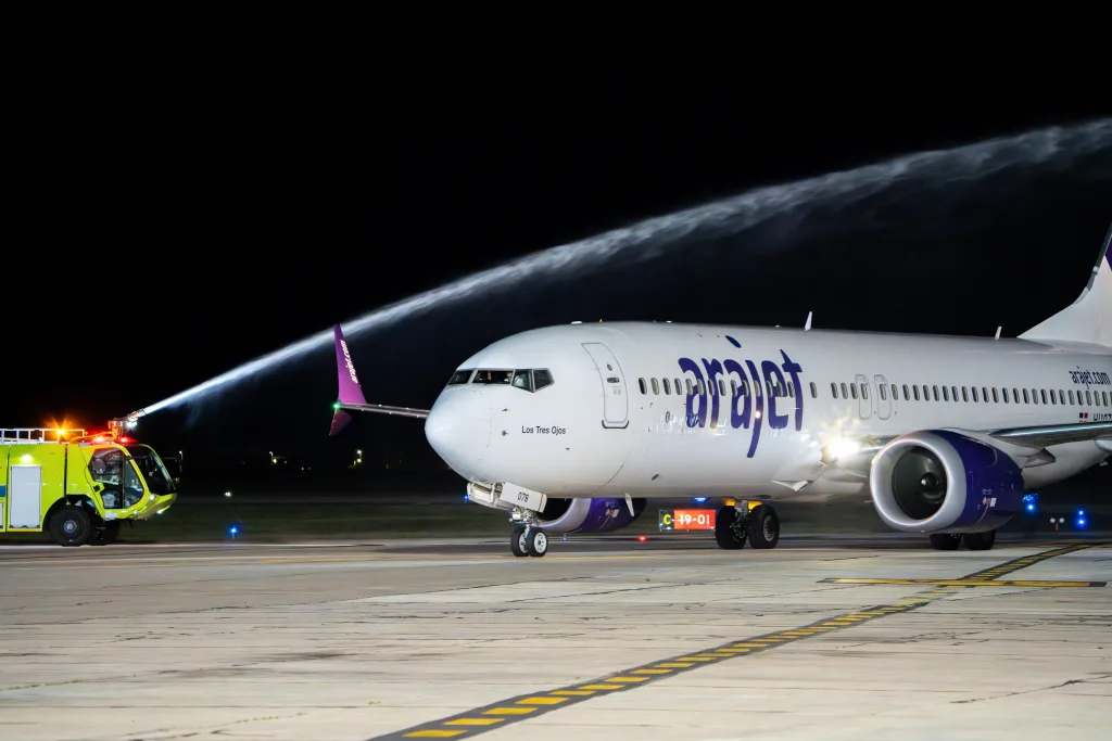 Recibimiento de Arajet en Cordoba