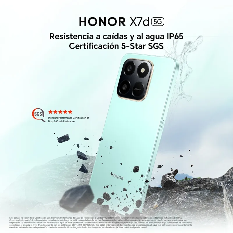 HONOR X7d: Batería de larga duración HONOR X7d 5G Smart KSP Resistance