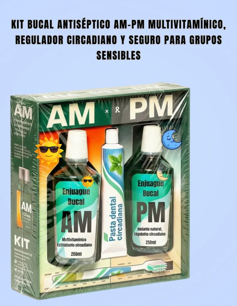 Innovación dominicana en salud oral abre puertas a reconocimiento científico mundial Kit Bucal antiseptico AM PM multivitaminico