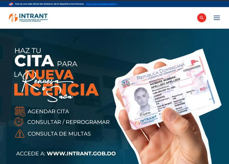 INTRANT lanza sistema digital para agendar citas de licencias de conducir licencias de conducir