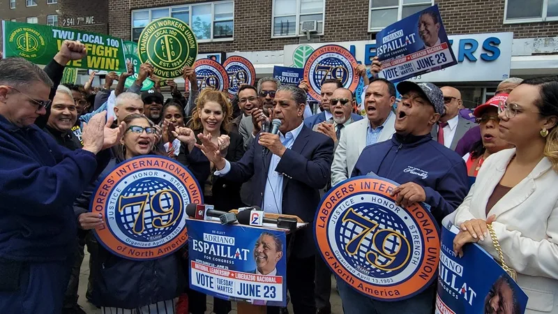 Coalición histórica de sindicatos y líderes políticos se unen a campaña de reelección de Adriano Espaillat 20260530 123358