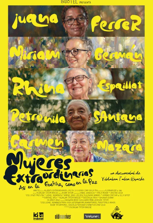 ¿Por qué es excepcional el documental Mujeres extraordinarias en el VI Festival de Cine Fine Arts? Cartel de Mujeres Extraordinarias, de la directora Yildalina Tatem Brache.