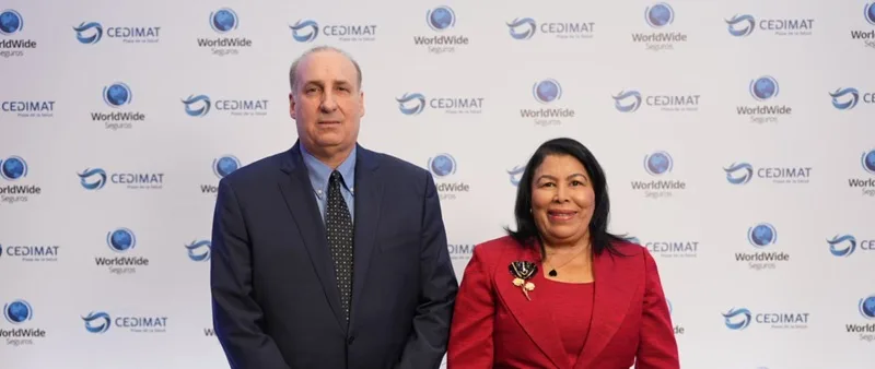 WorldWide Seguros y CEDIMAT fortalecen alianza para ampliar acceso a salud especializada y beneficios médicos Zanoni Selig y Milagros Ureña