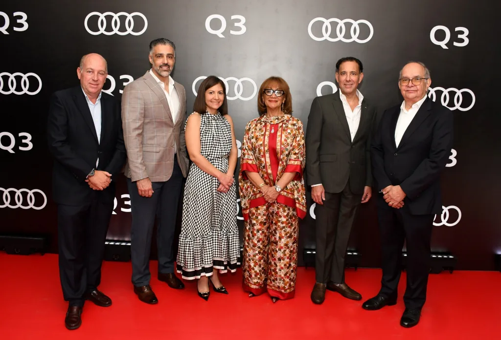 Audi presenta el nuevo Q3 y refuerza su apuesta por la tecnología en el segmento SUV Premium Enrique Garcia Alexander Gutierrez Carla Frias Milagros Abreu Jorge Asmar y George Gonzalez