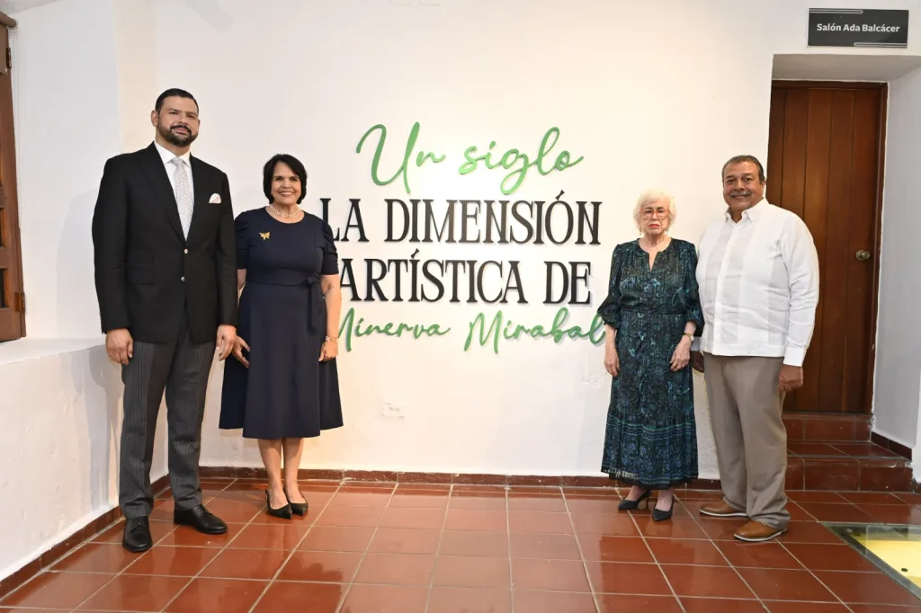 Centro Cultural Banreservas resalta legado de Minerva Mirabal con exposición dedicada a su dimensión artística Franklin Soriano Minerva Josefina Minou Tavarez Milagros Ortiz y Manolo Tavarez