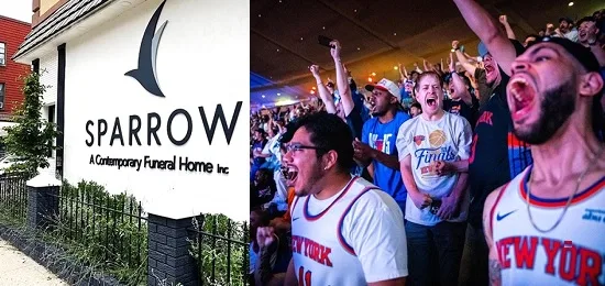 Triunfo Knicks cuarto partido Finales NBA en Madison Square Garden enloqueció neoyorkinos; una funeraria en Brooklyn sirvio de escenario Triunfo Knicks cuarto partido Finales NBA en Madison Square Garden enloquecio neoyorkinos