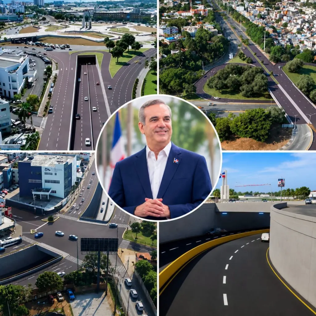 Gobierno concluye los últimos trabajos del túnel de la avenida Luperón previo a su inauguración Plaza de la Bandera