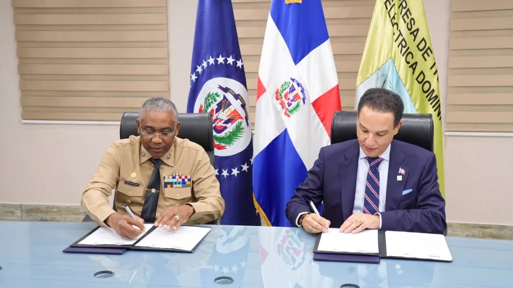 ETED y Armada Dominicana firman alianza para fortalecer la seguridad de la red electrica nacional