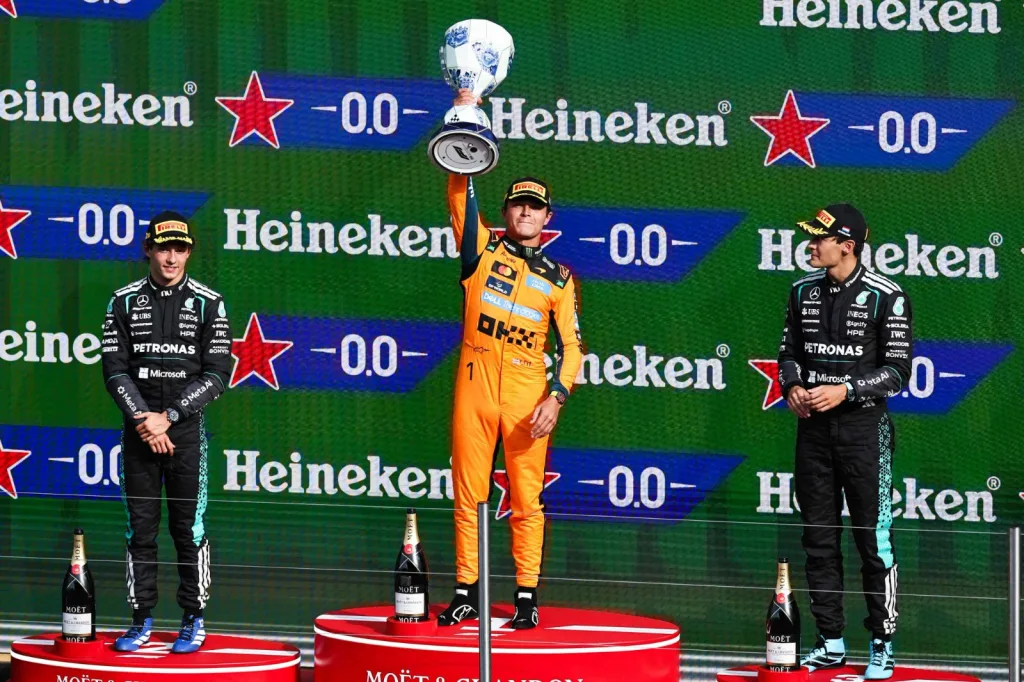 Norris conquista Zandvoort y supera a Mercedes; Alonso sorprende con un noveno puesto Lando Norris se llevo el Gran Premio de Paises Bajos y sumo su segunda victoria consecutiva de la temporada2