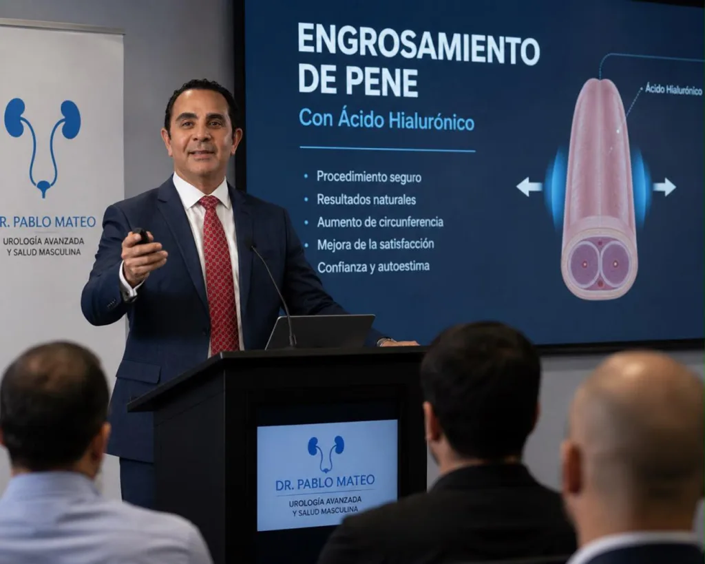 Pablo Mateo presenta innovador procedimiento de engrosamiento peneano con acido hialuronico