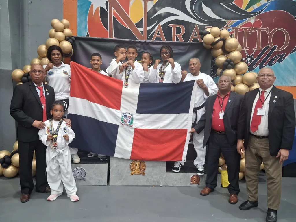 Niños de República Dominicana arrasan en Puerto Rico con 14 medallas en taekwondo