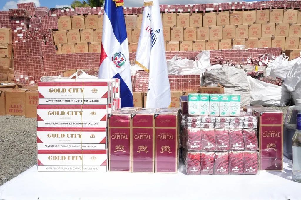 RD retira 28.3 millones de productos ilícitos valorados en RD$362.7 millones mernacias destruidas