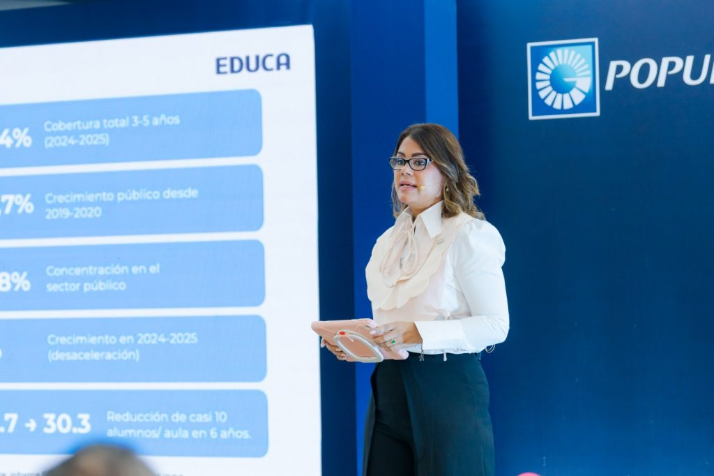 Yahaira Sosa directora ejecutiva de EDUCA presento los objetivos del Congreso APRENDO 2026